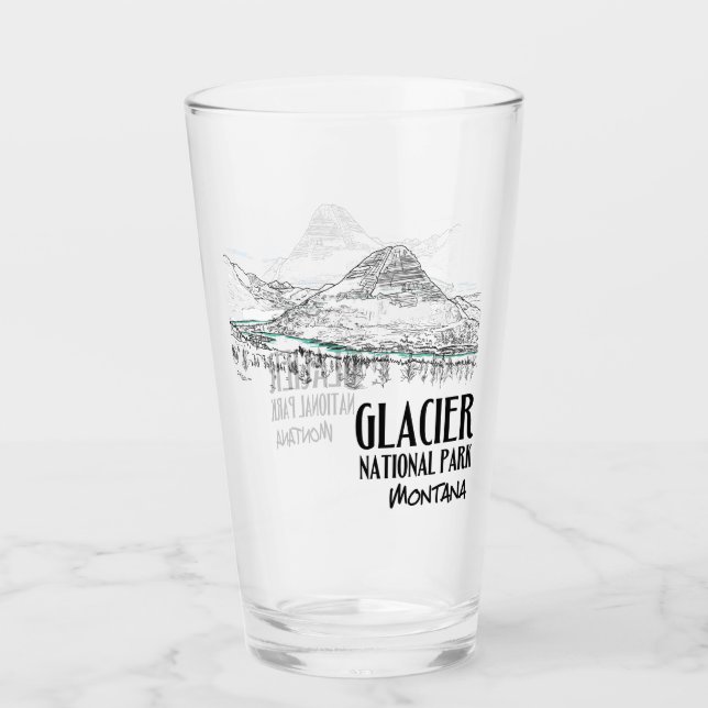 Verre Parc national des Glaciers Lac caché Montana (Devant)