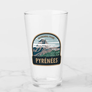 Verre Parc national des Pyrénées France Vintage