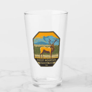 Verre Parc national des Rocheuses Colorado Elk Vintage