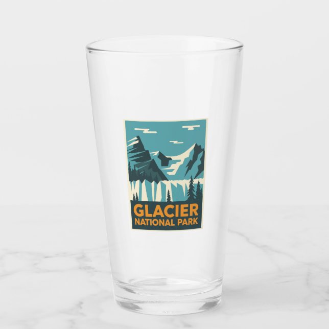 Verre Parc national du Glacier vintage (Devant)