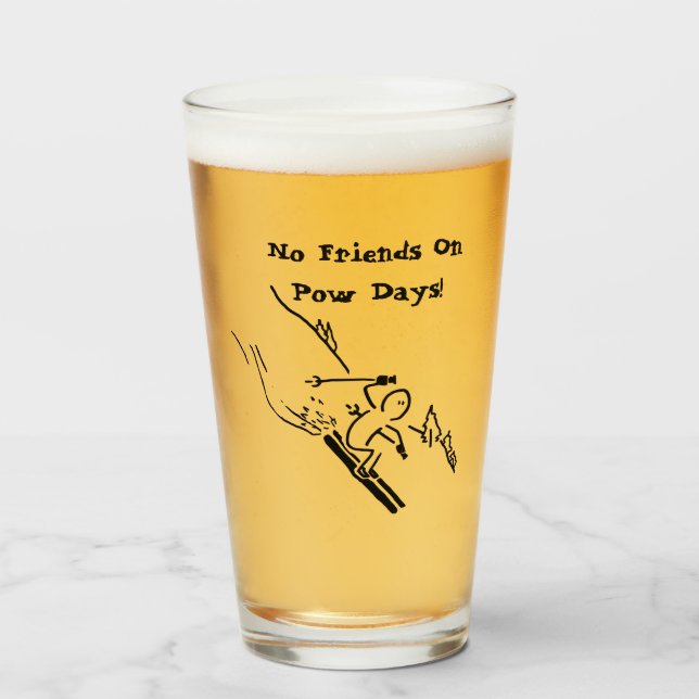 Verre Pas d'amis les jours de pointe (Devant (rempli))