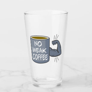 Verre Pas de café faible