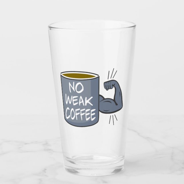 Verre Pas de café faible (Devant)