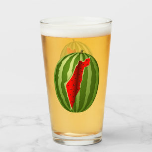 Verre Pastèque Palestine - Slice