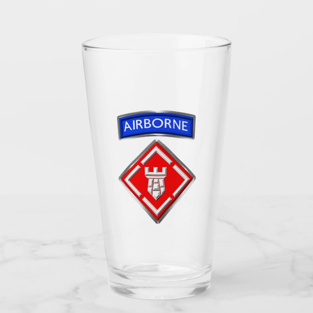 Verre Patch Customisé de la 20e brigade du génie (Devant)
