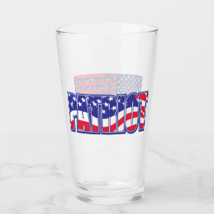 Verre Patriot au drapeau des États-Unis