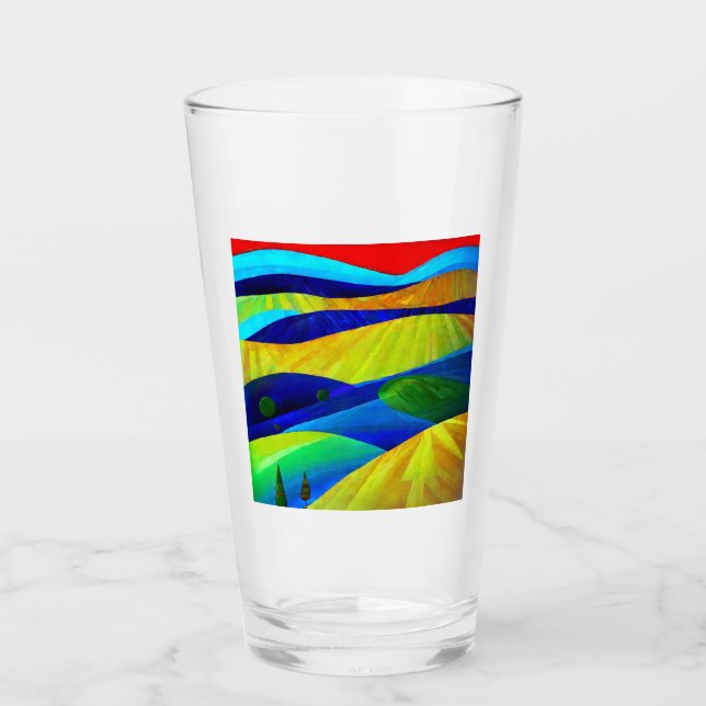 Verre Paysage de Rainbow Imaginaire Hills (Devant)