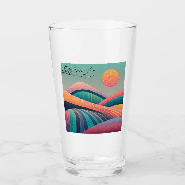 Verre Paysage des collines du Kaleidoscope (Devant)