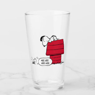 Verre PEANUTS   Motif rouge et noir