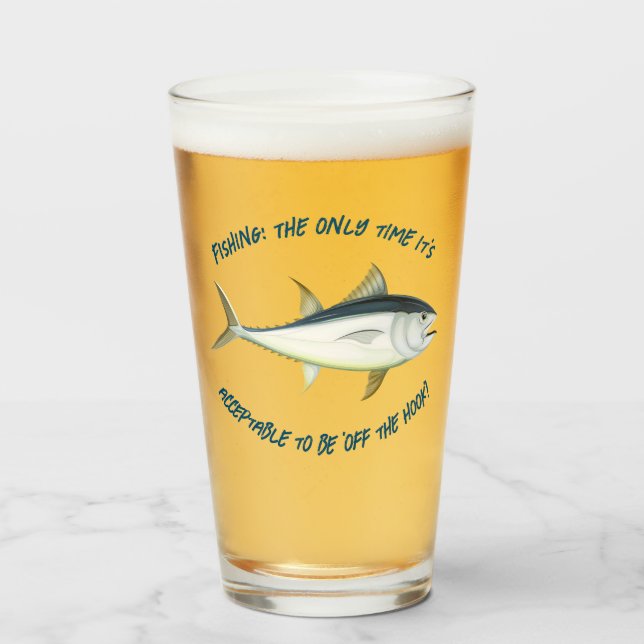 Verre Pêche : La seule fois que c'est... - Pêche Bière (Devant (rempli))