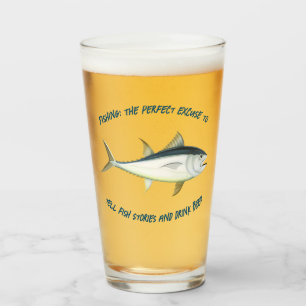 Verre Pêche : L'excuse parfaite... - Pêche Bière