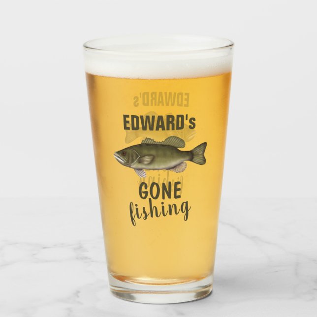 Verre Pêche sur mesure personnalisée (Devant (rempli))