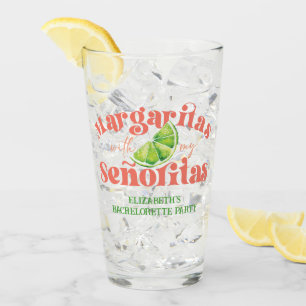 Verre Pêche verte Margaritas avec mon parti Señoritas