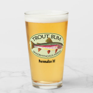Verre Pêcheur de truite mouchetée