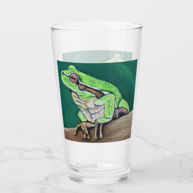 Verre Peinture à la grenouille (Devant)