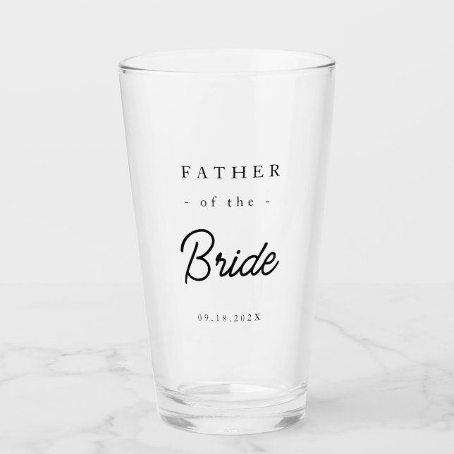 Verre Père de la mariée élégant (Devant)