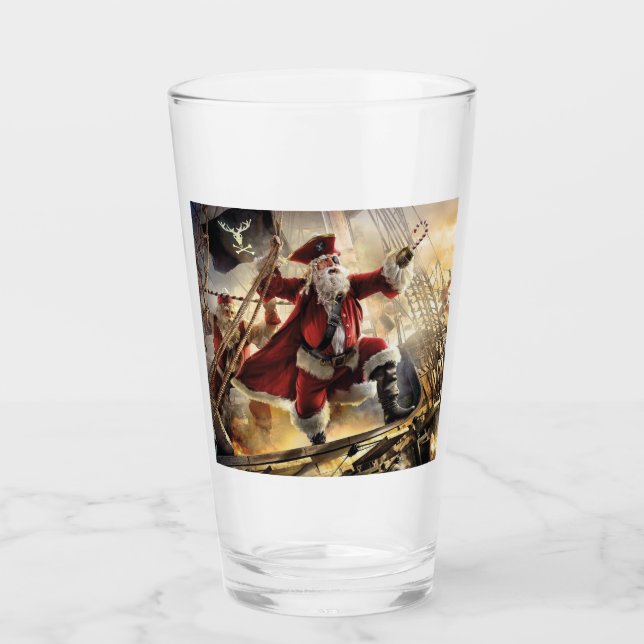 Verre Père Noël Est Un Pirate (Devant)