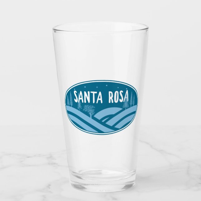 Verre Père Noël Rosa California Extérieur (Devant)