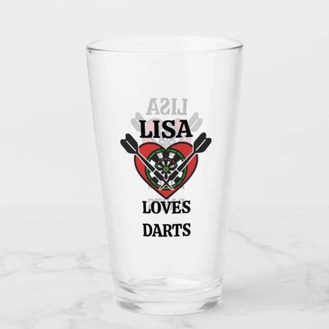 Verre Personalized Darts Board Gane (Devant)