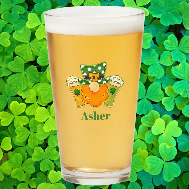 Verre Personalized St. Patrick’s Day Leprechaun  (Créateur téléchargé)