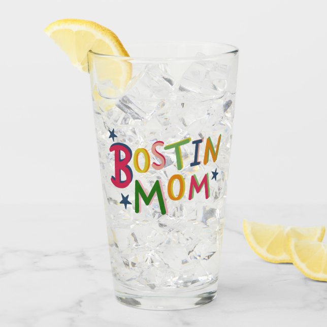 Verre Personnalisé Bostin Maman Black Country Glass (Devant glace)