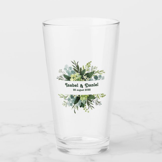 Verre Personnalisé Nom moderne floral girly Coffee Mug G (Devant)