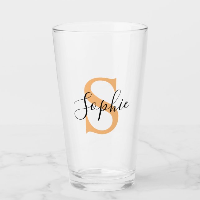 Verre Personnalisé Votre Nom, Nom Personnalisé, Cadeau A (Devant)