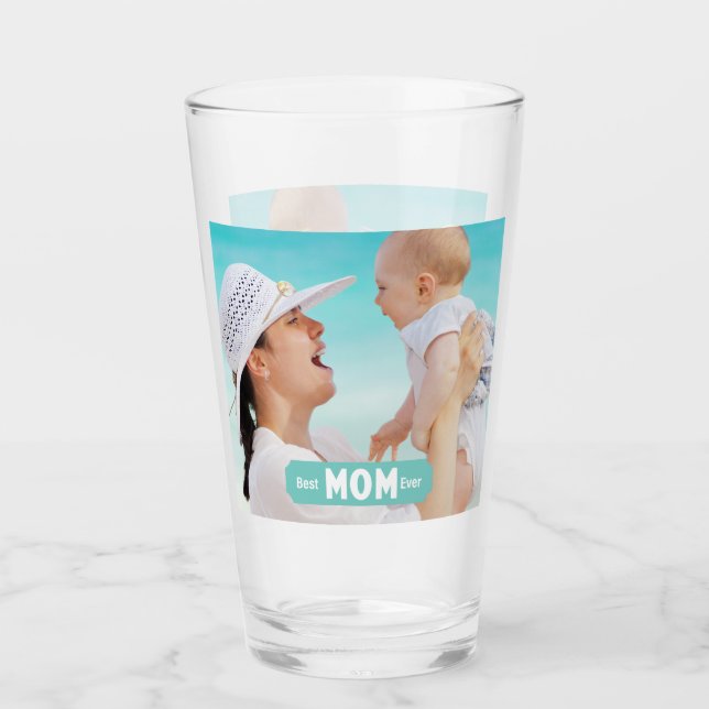 Verre Personnaliser la photo meilleure maman jamais | Fê (Devant)