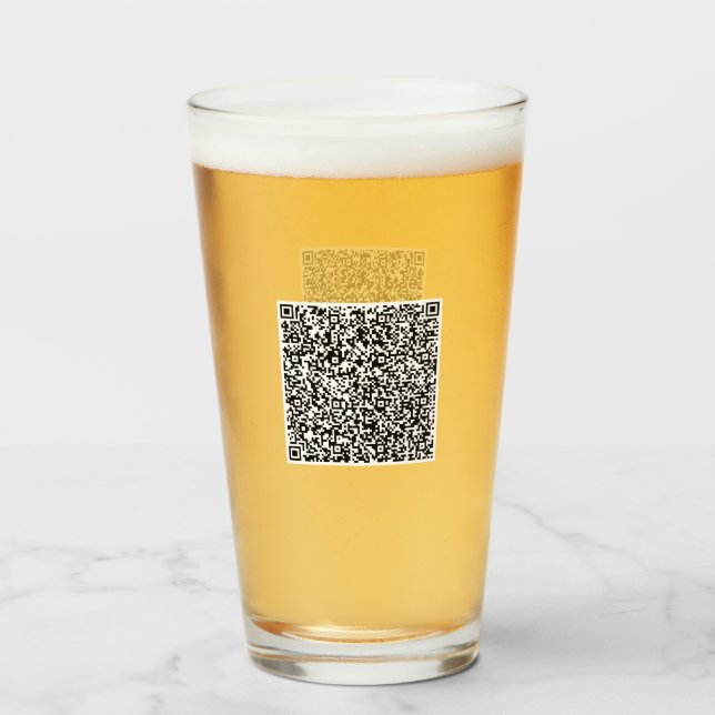 Verre Personnaliser vos informations d'analyse de code Q (Devant (rempli))