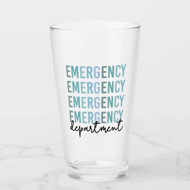 Verre Personnel du service des urgences | infirmière | T (Devant)