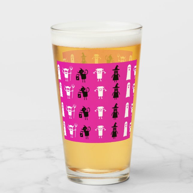 Verre Petits monstres (Devant (rempli))