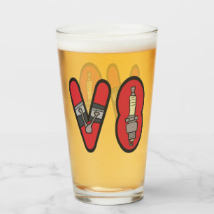 Verre Pétrolhead V8 Voiture passionné