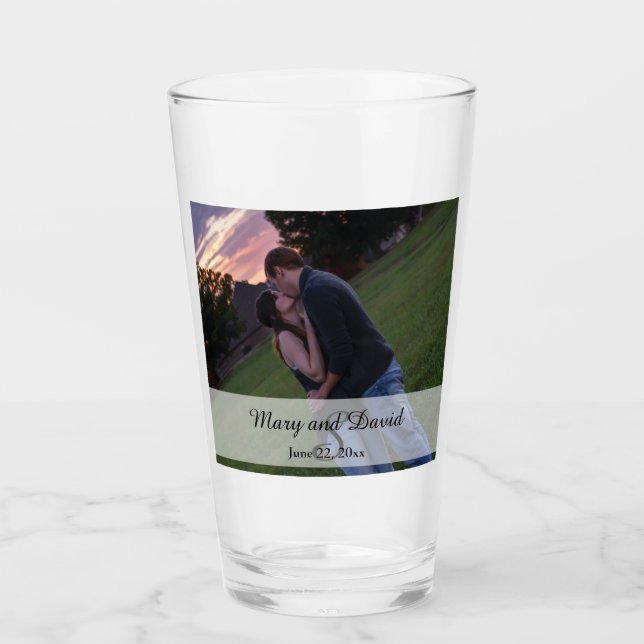 Verre Photo avec Monogramme (Devant)