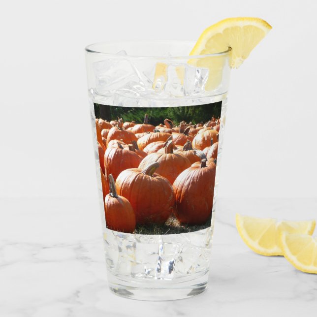 Verre Photo citrouille pour automne, Halloween ou Thanks (Dos glace)