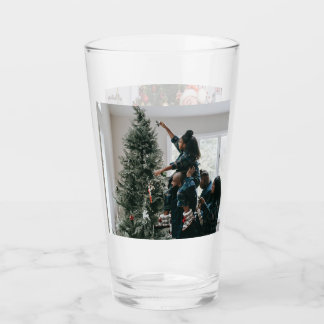 Verre Photo de Noël personnalisée à deux faces