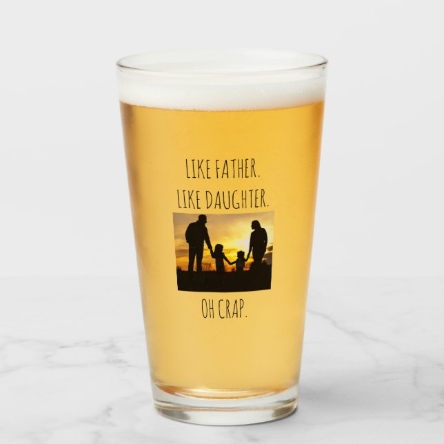 Verre Photo Like Père Like fille/fils (Devant (rempli))