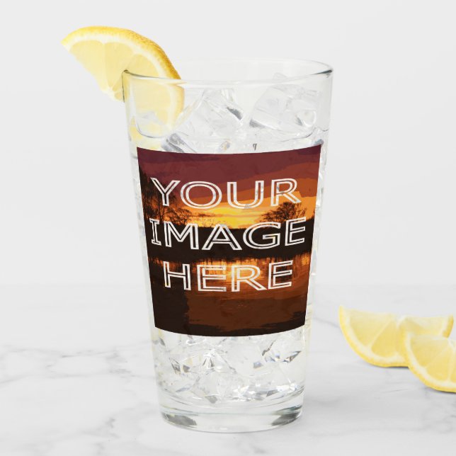 Verre photo personnalisé (Devant glace)