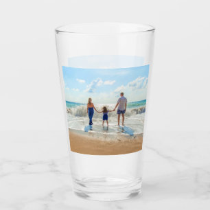 Verre photo personnalisé personnalisé avec vos pho