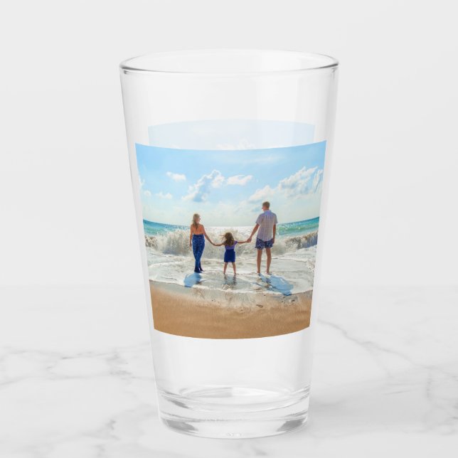 Verre photo personnalisé personnalisé avec vos pho (Devant)