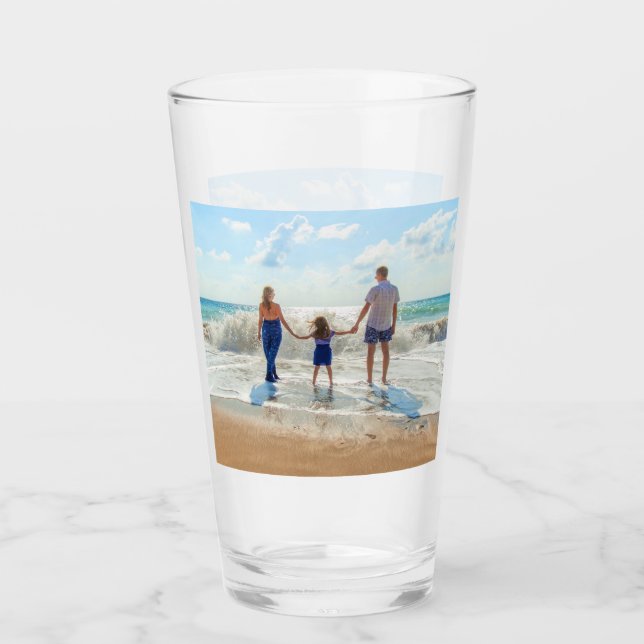 Verre photo personnalisé sur mesure (Devant)