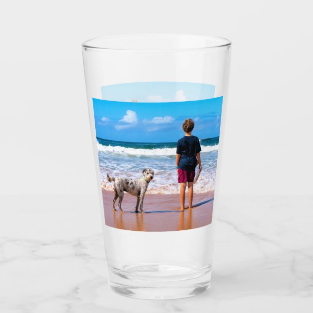 Verre Photo Personnalisé Votre Cadeau Photos Préfé (Devant)