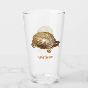 Verre Photo personnalisée de la tortue de boîte orient
