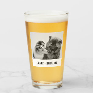 Verre Photo simple, moderne personnalisée pour animaux d