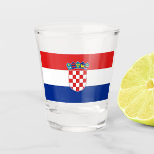 Verre photographié patriotique avec drapeau de la 