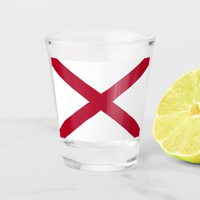 Verre photographié patriotique avec drapeau de l'A (Devant)