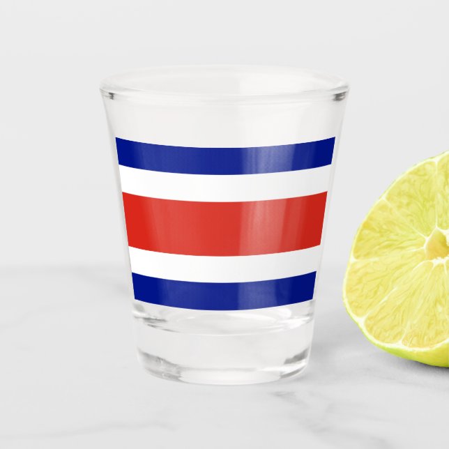 Verre photographié patriotique avec drapeau du Cos (Devant)