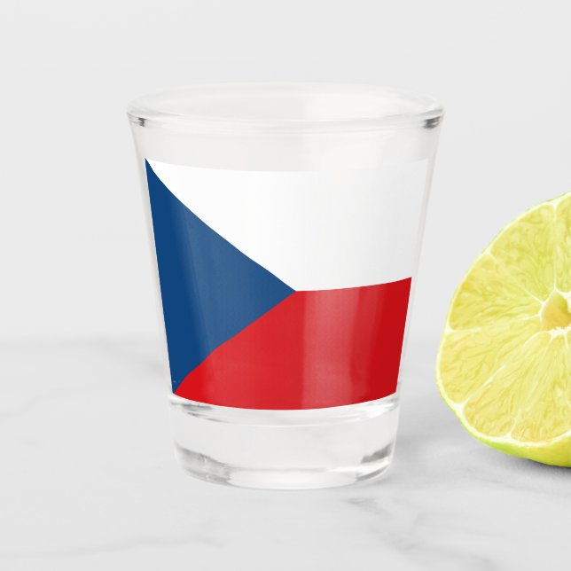 Verre photographié patriotique avec le drapeau de  (Devant)