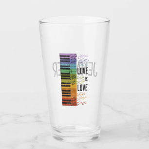 Verre piano arc-en-ciel
