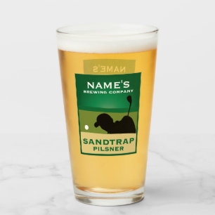 Verre Pilsner de piège à sable personnalisé