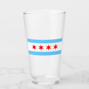 Verre Pinceau de drapeau de Chicago